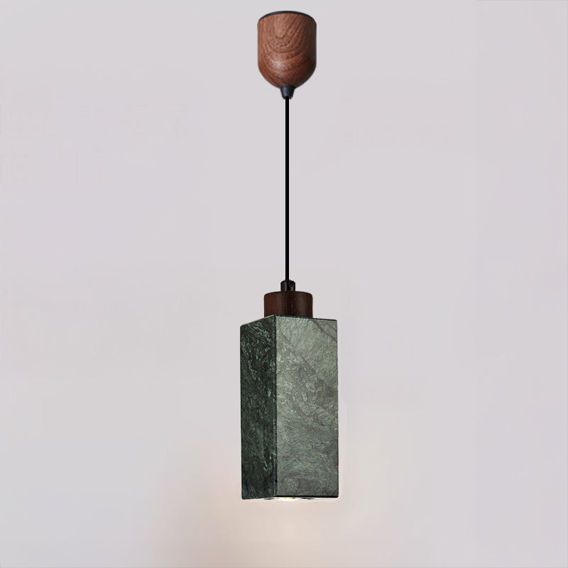 Antizer Minimalist Rectangular Travertine Pendant Light