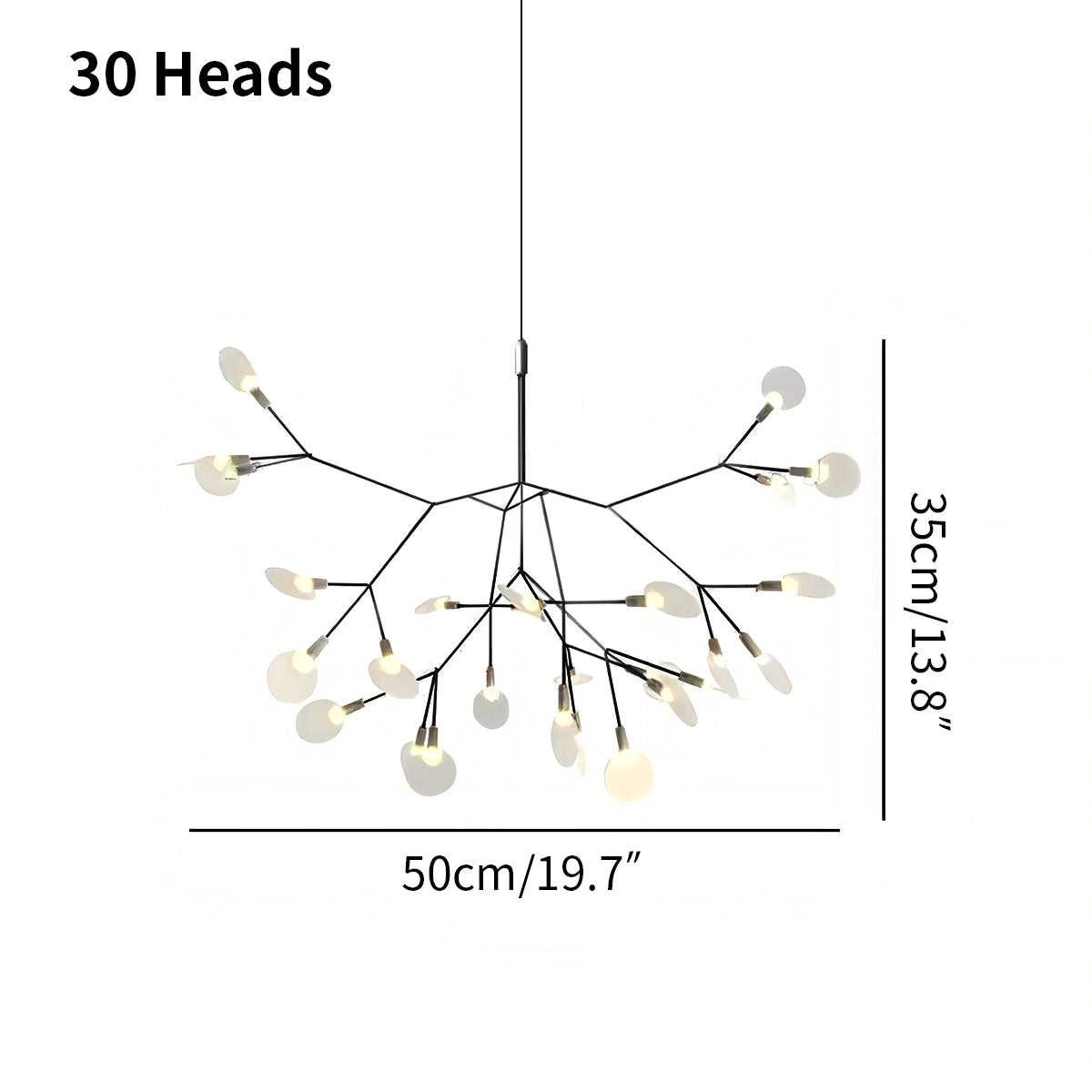 Antizer Black Firefly LED Chandelier