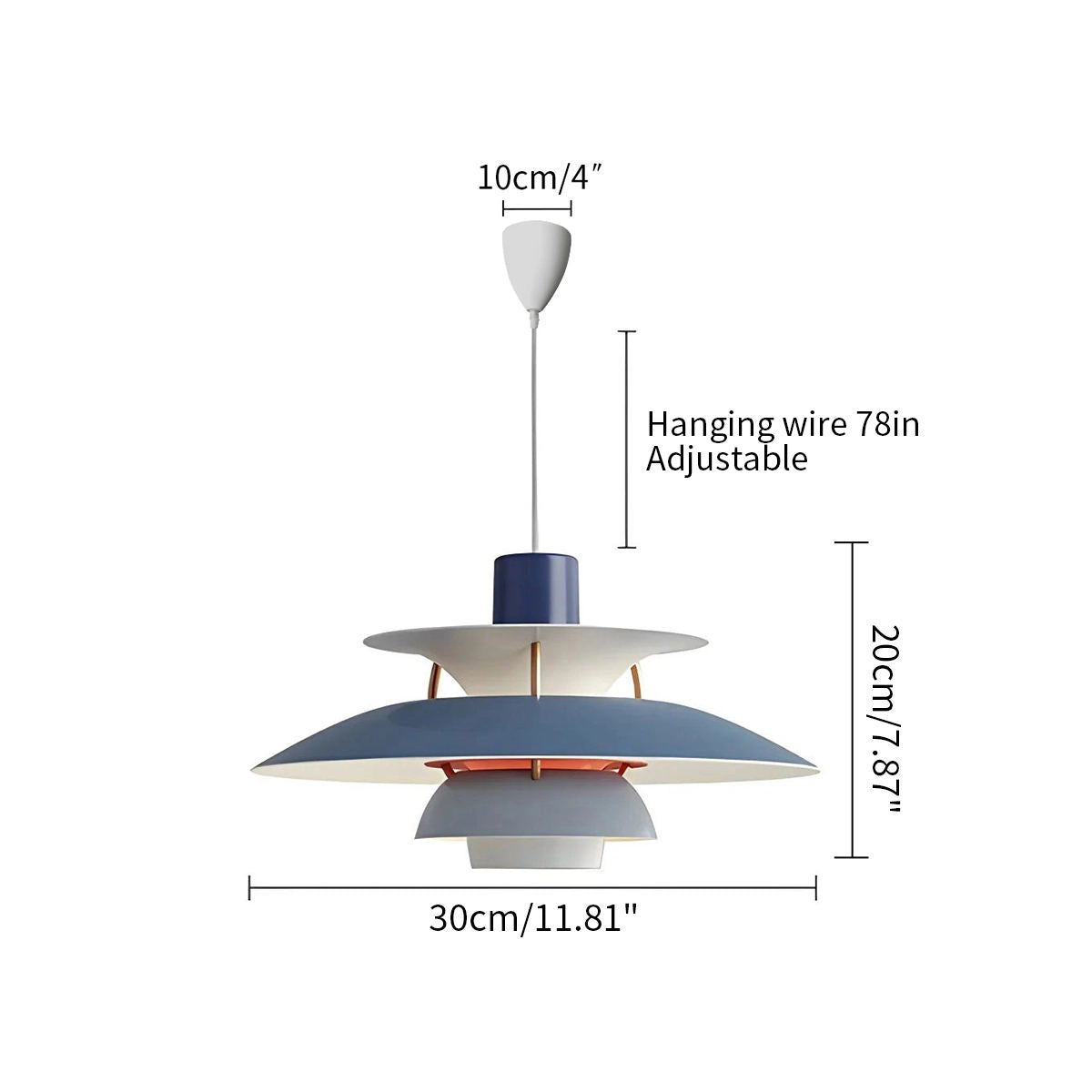 Antizer Modern Nordic Style Multi-layer Hanging Pendant Lamp