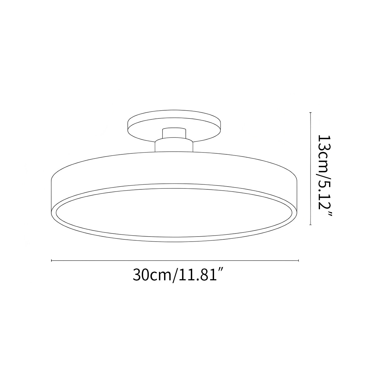 Antizer Isla Flush Mount Ceiling Lamp for Bedroom