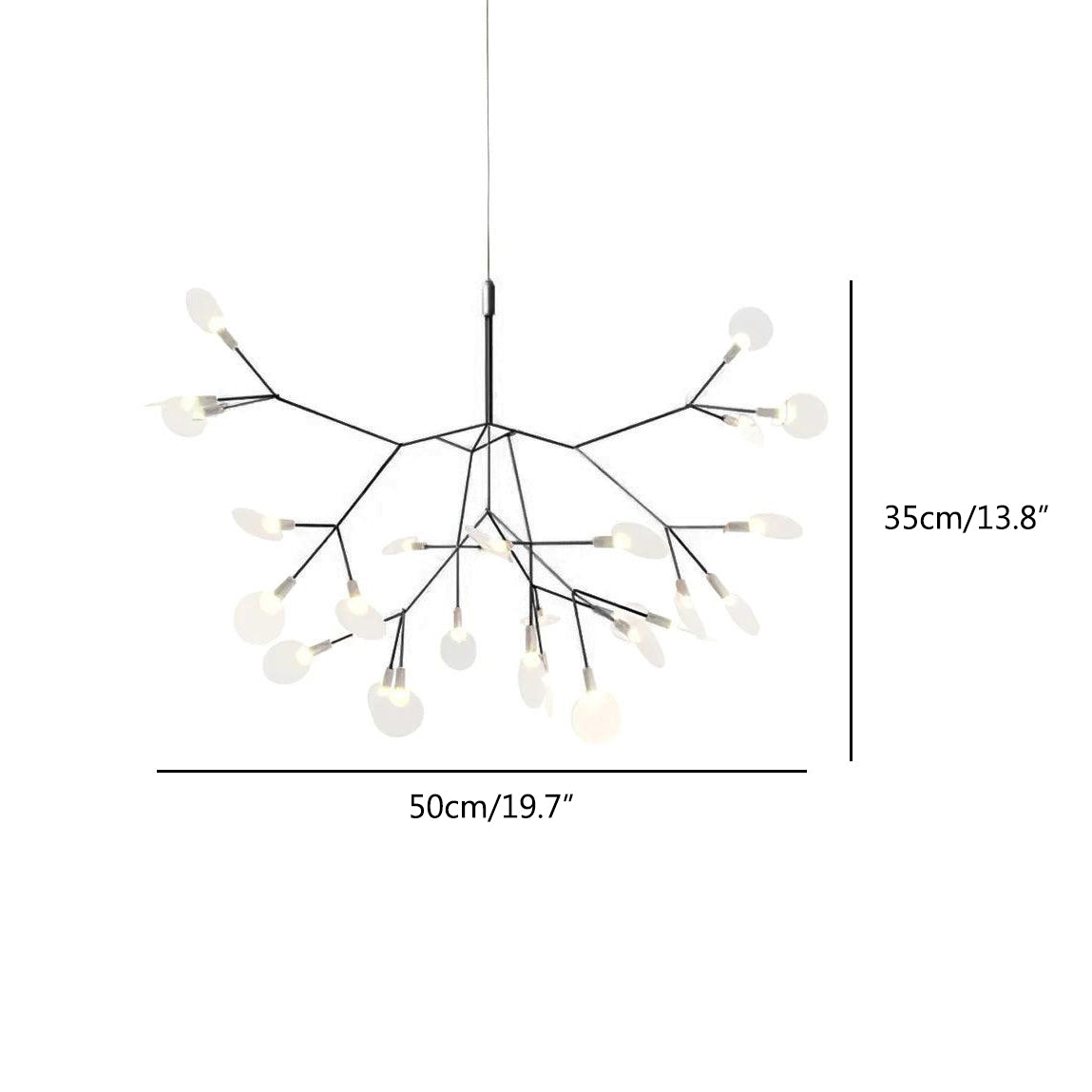 Black Firefly LED Chandelier