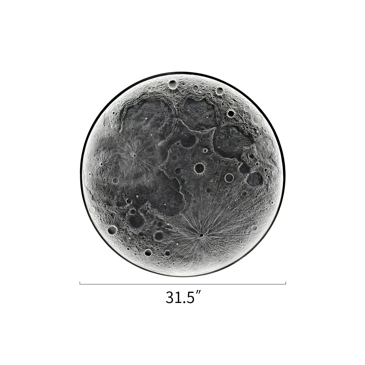 Antizer 3D Relief Moon Decorative Wall Lamp