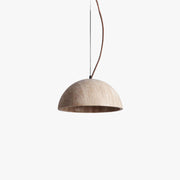 Antizer Modern Travertine Semicircle Pendant Light
