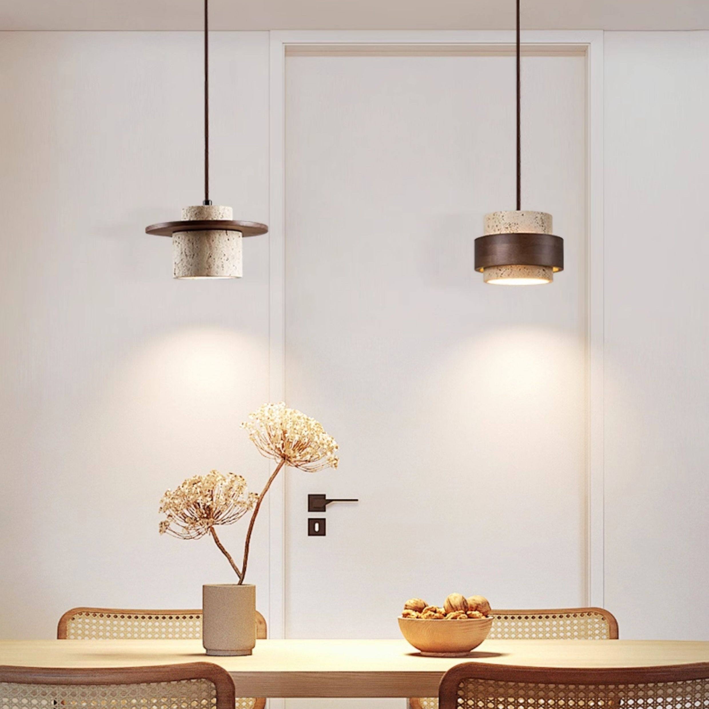 Antizer Multiple Combinations Travertine Pendant Light