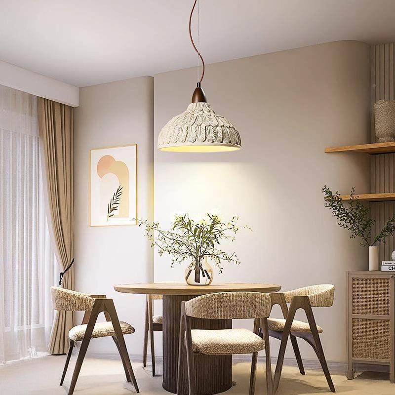 Antizer Art Engraving Dome Cement Pendant Light
