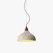 Antizer Art Engraving Dome Cement Pendant Light