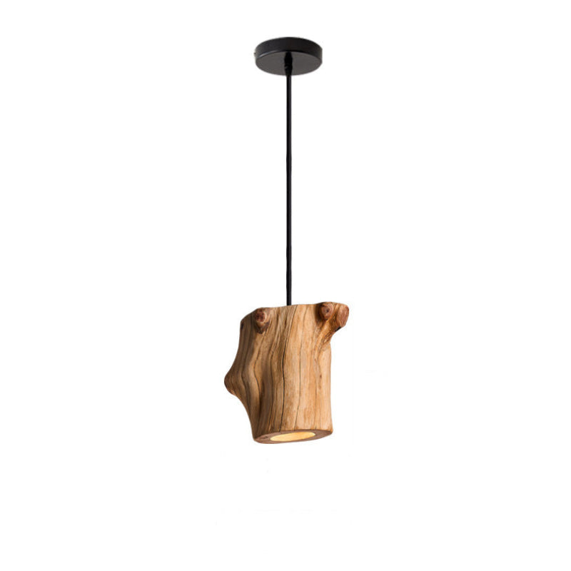 Antizer Art Deco Natural Wood Pendant Light