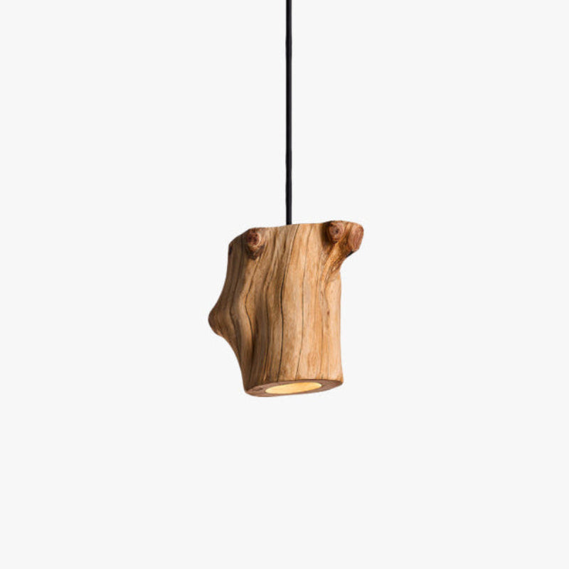 Antizer Art Deco Natural Wood Pendant Light