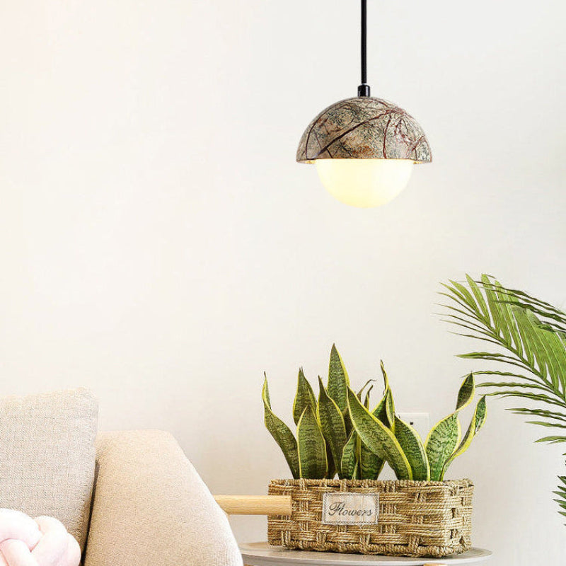 Antizer Travertine Globe LED Pendant Light