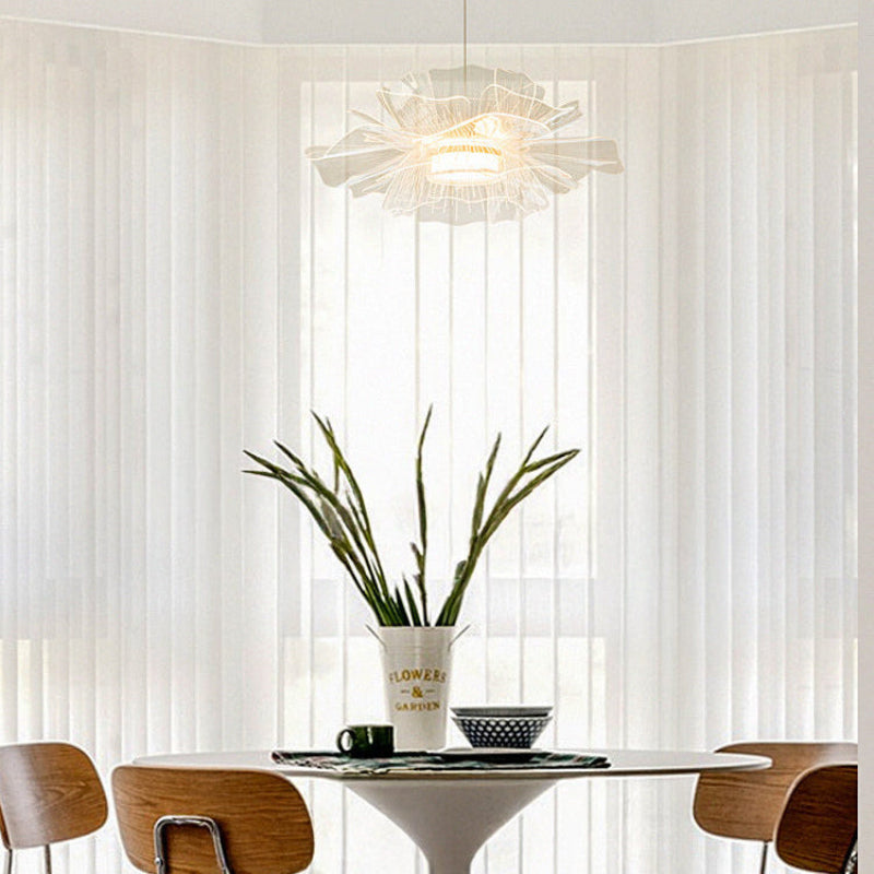 Antizer Modern Art Acrylic Flower Pendant Light