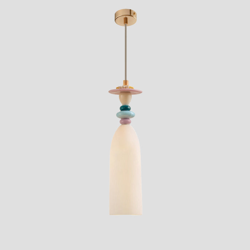 Antizer Modern Embossed Ceramic Pendant Light