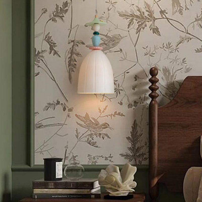 Antizer Modern Embossed Ceramic Pendant Light