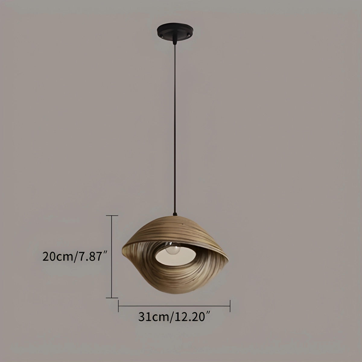 Antizer Creative Art Bamboo Weaving Pendant Light