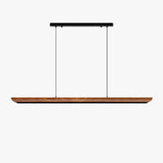 Antizer Modern Minimalist Walnut Linear Pendant Light