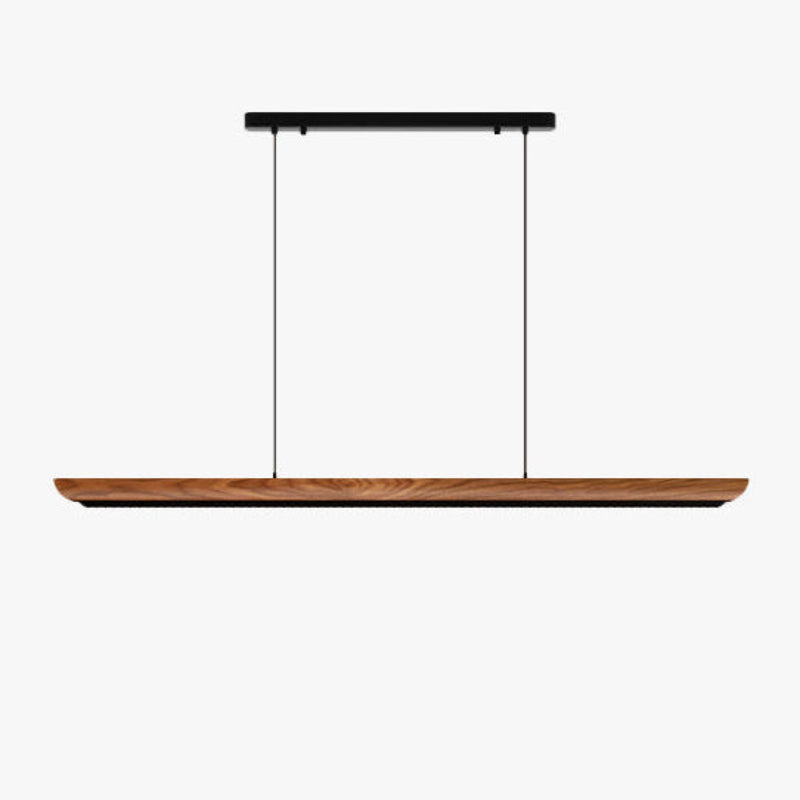 Antizer Modern Minimalist Walnut Linear Pendant Light