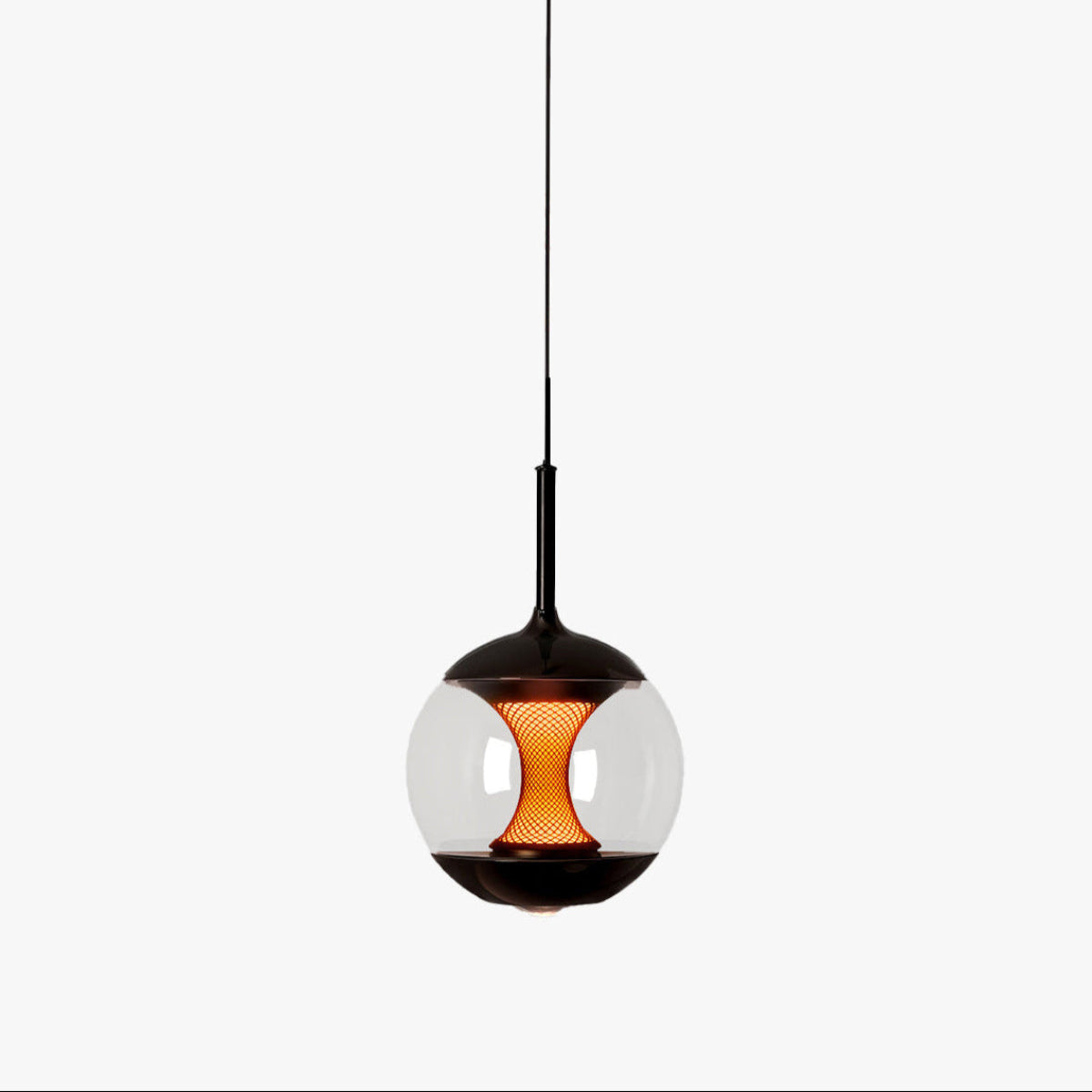 Antizer Modern Glass Globe Afterglow Pendant Light