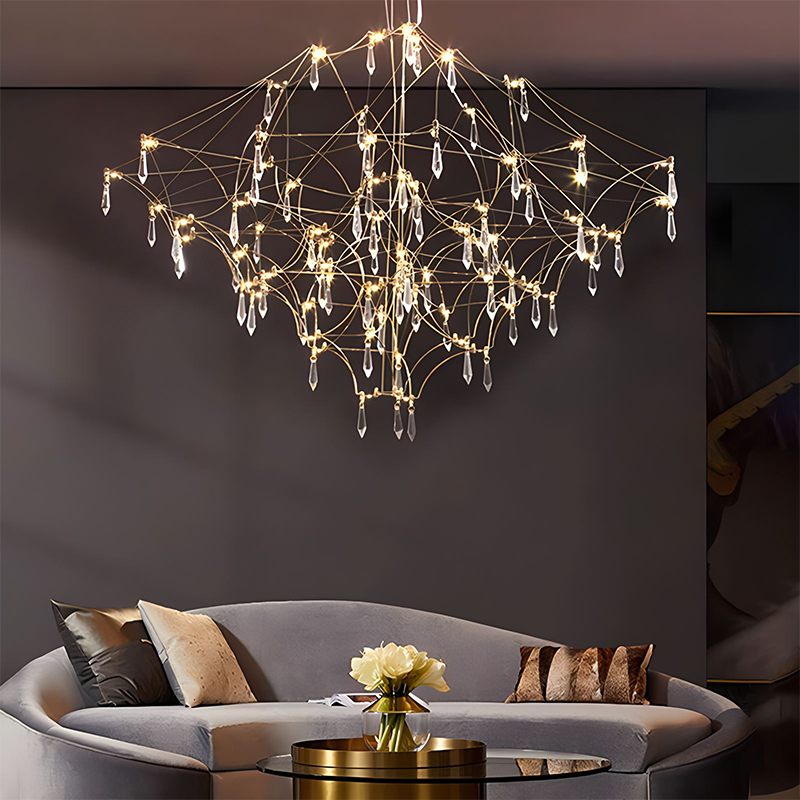 Antizer Adjustable Large Creativity Crystal Chandelier