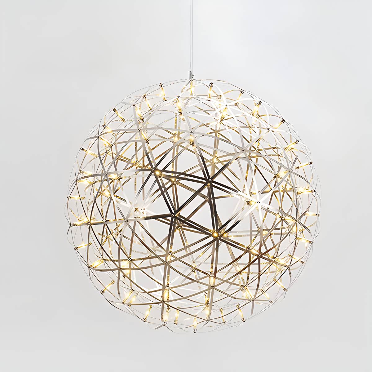 Silver Spark Ball Pendant Light