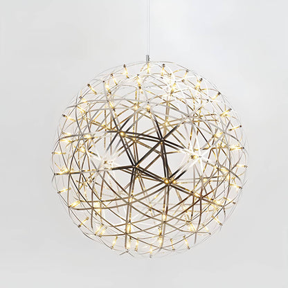 Antizer Silver Spark Ball Pendant Light Modern Hanging Light