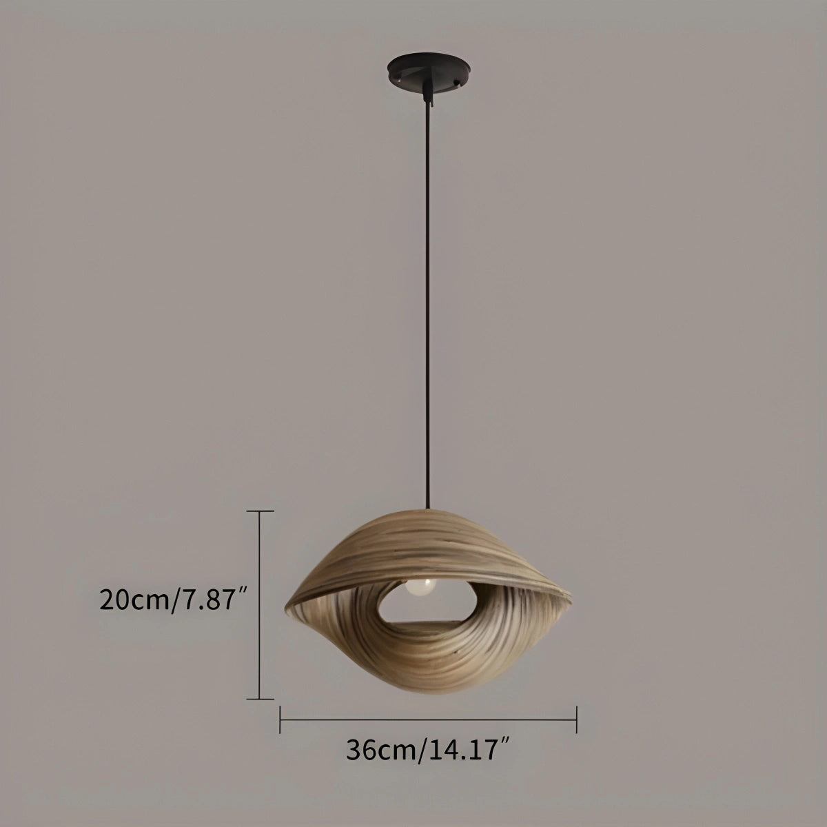 Antizer Creative Art Bamboo Weaving Pendant Light