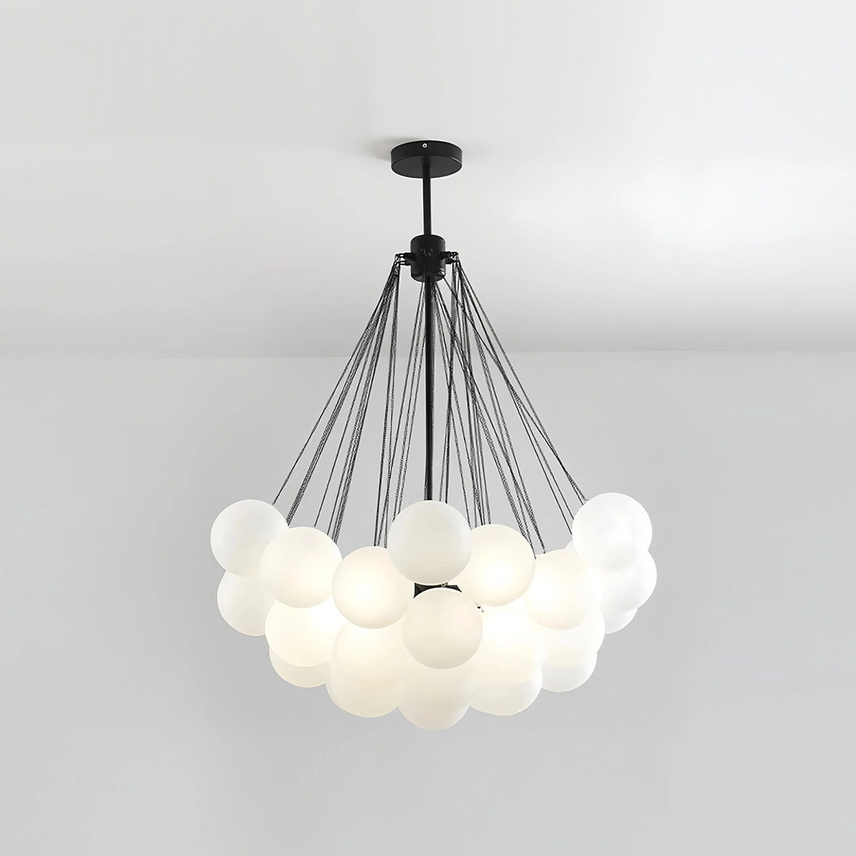 Antizer Modern Bubble Glass Chandelier for Living Room