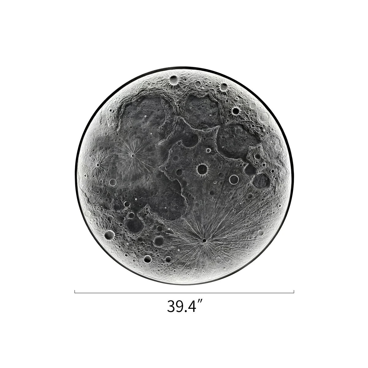 Antizer 3D Relief Moon Decorative Wall Lamp