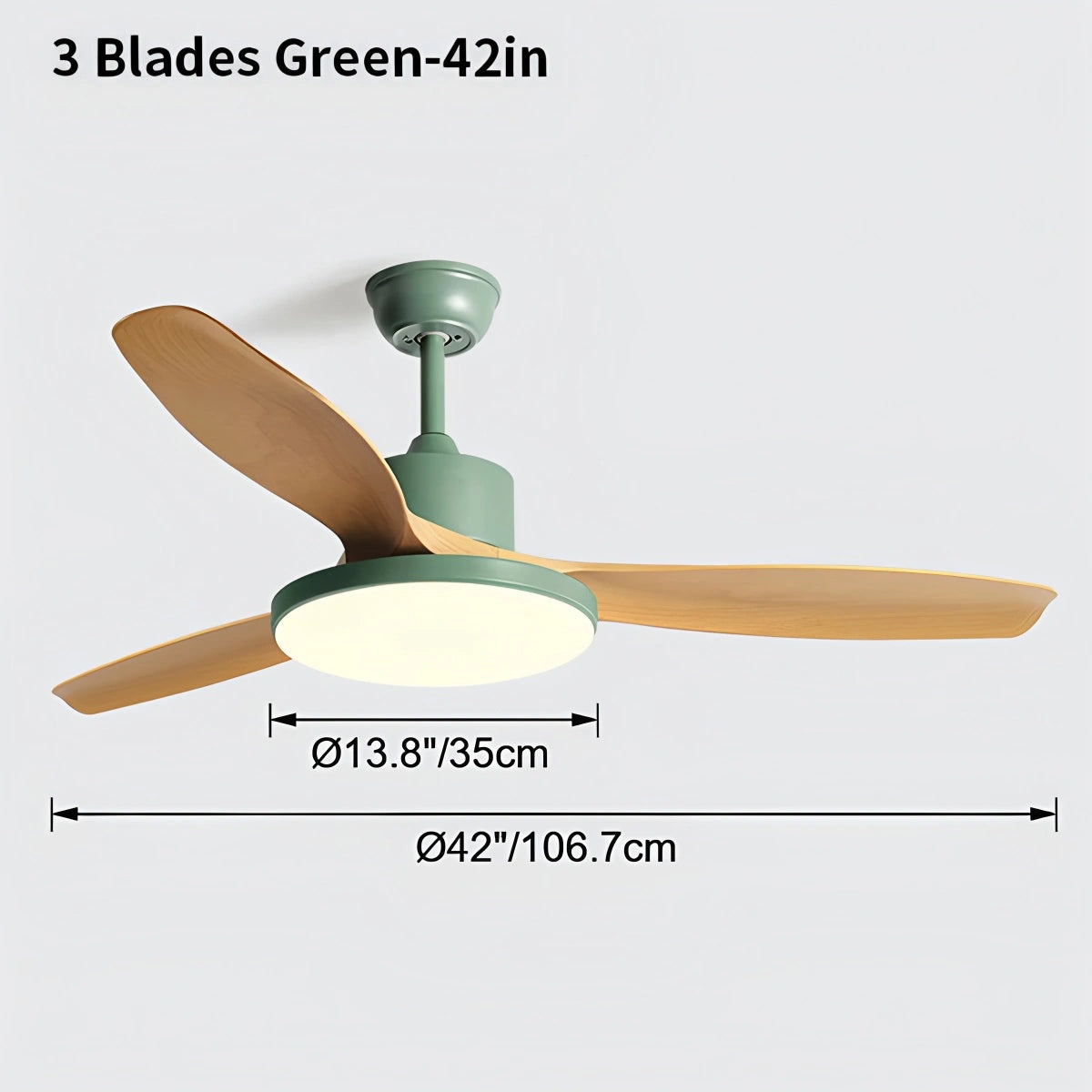 Antizer Scandi Reversible Ceiling Fan with Light