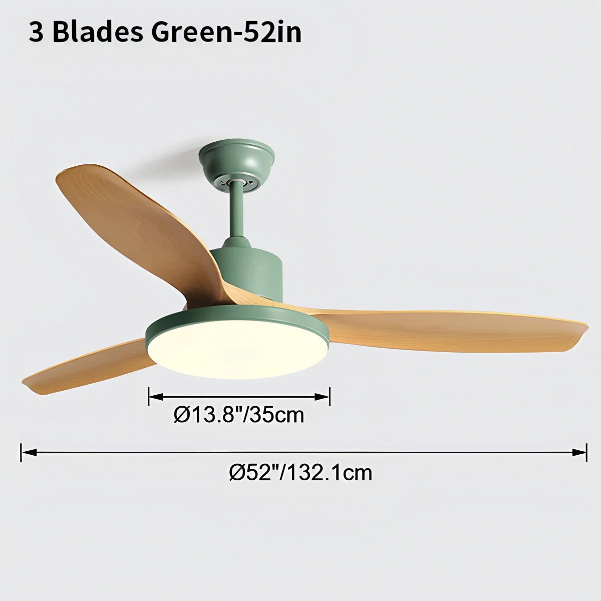 Antizer Scandi Reversible Ceiling Fan with Light