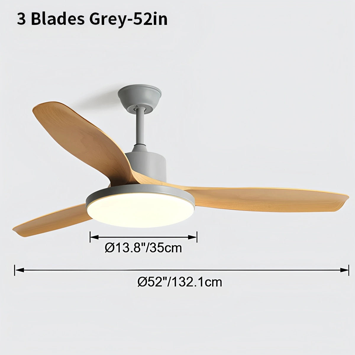 Antizer Scandi Reversible Ceiling Fan with Light