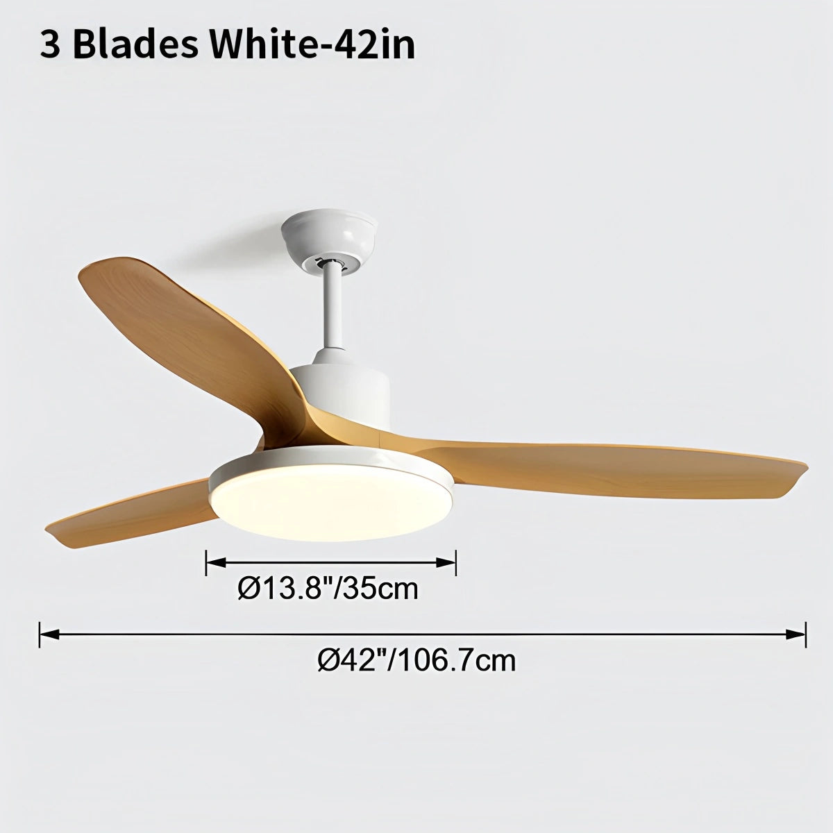 Antizer Scandi Reversible Ceiling Fan with Light