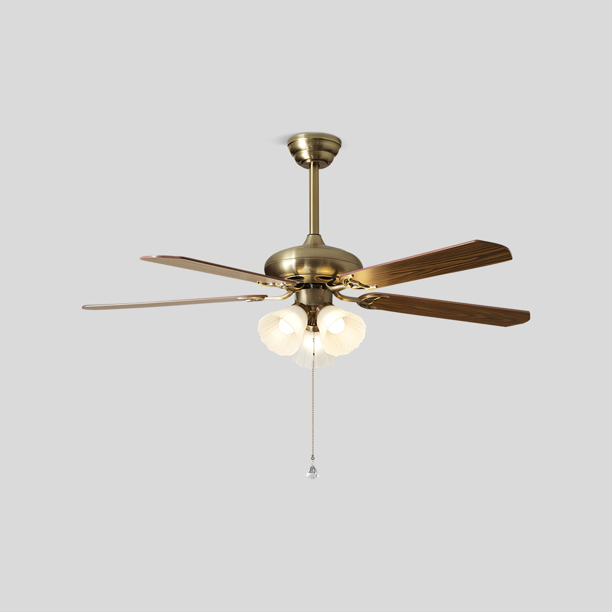 Antizer American Retro Ceiling Fan Light for Dining Room