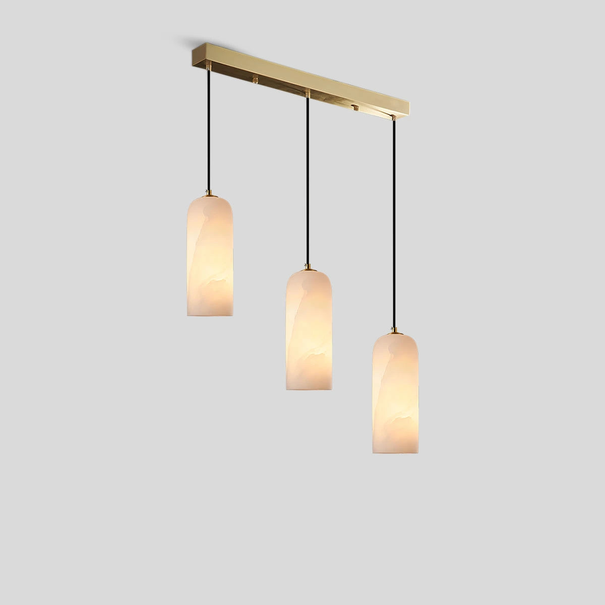 Antizer Modern All Copper Spanish Alabaster Pendant Light