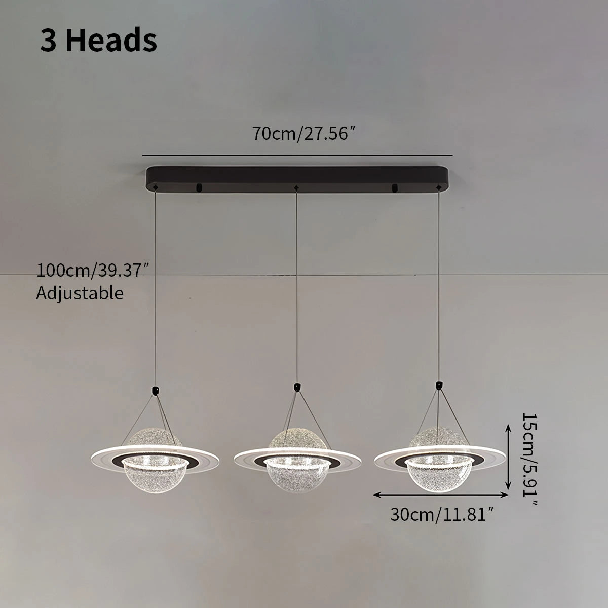 Antizer Modern Creative Planet Dining Room Pendant Light