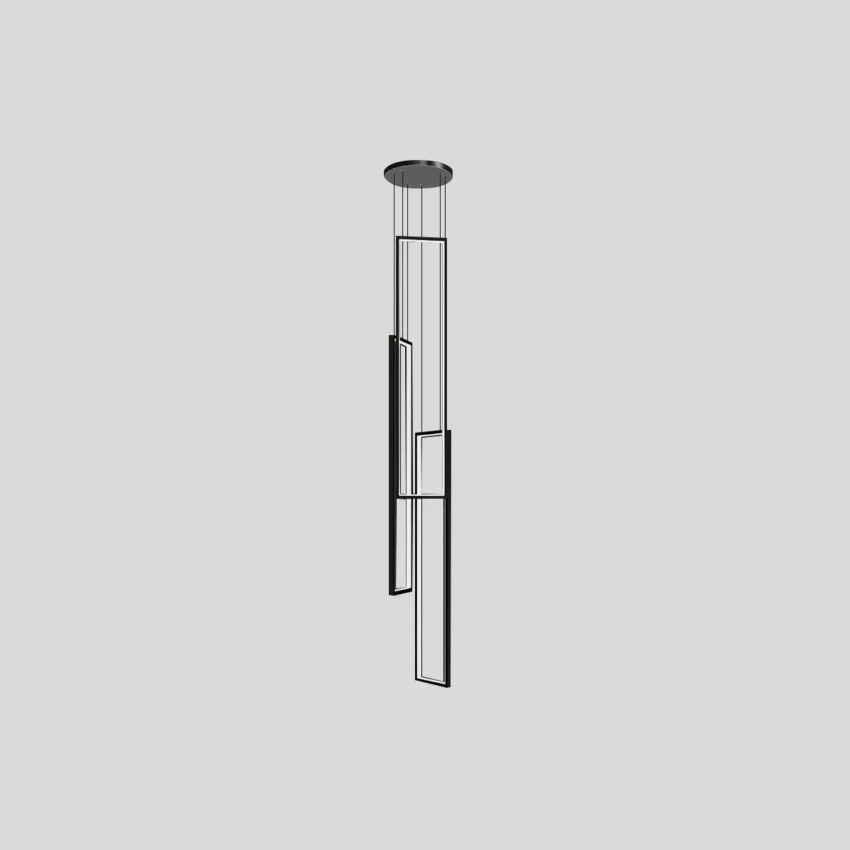 Antizer Aldarj Rectangular LED Staircase Chandelier