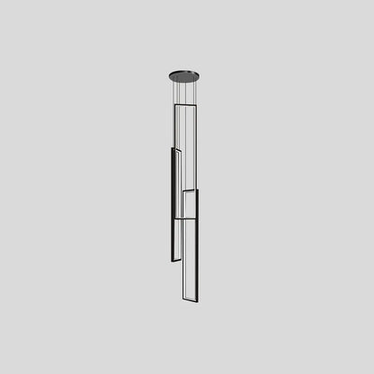 Antizer Aldarj Rectangular LED Staircase Chandelier