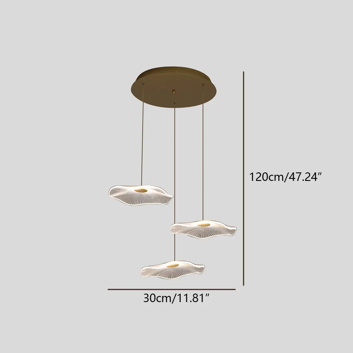 Antizer Rotasu Lotus Leaf Staircase Chandelier