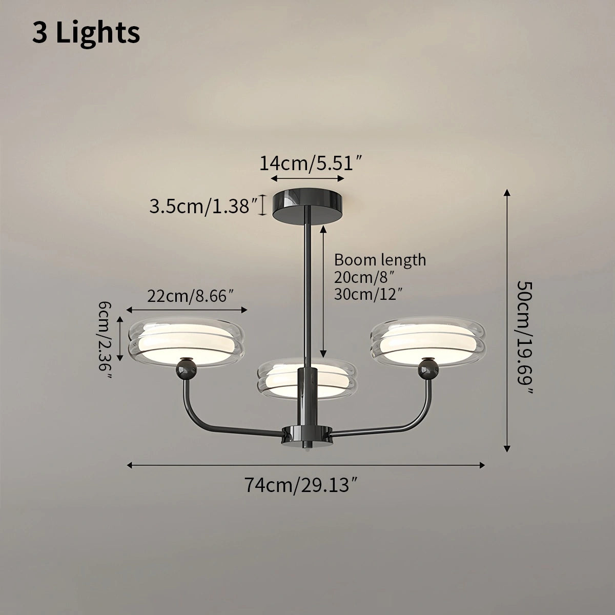 Antizer Medieval Black Bauhaus Chandelier for Dining Room