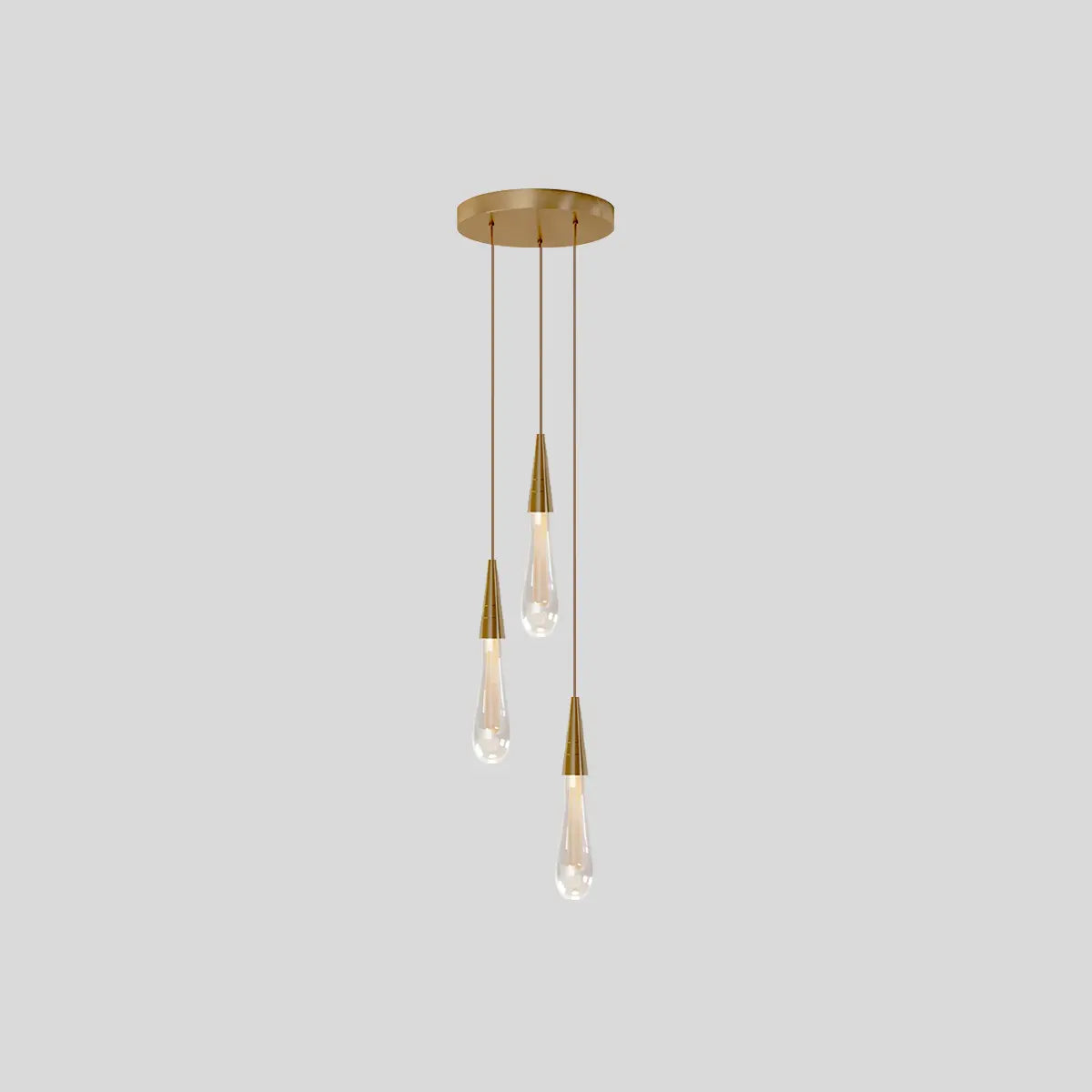 Antizer Drop Crystal Chrome Pendant Light for Bedroom