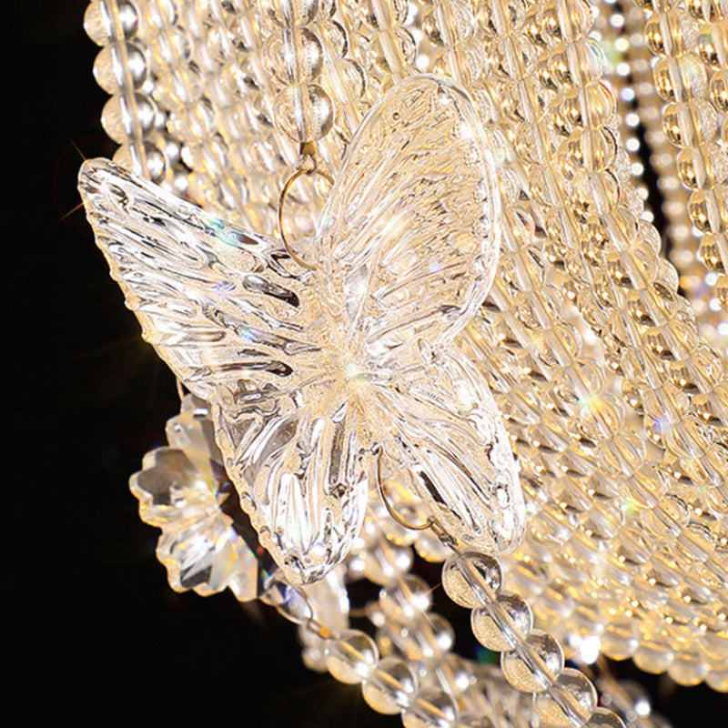 Antizer French Crystal Bead Chandelier