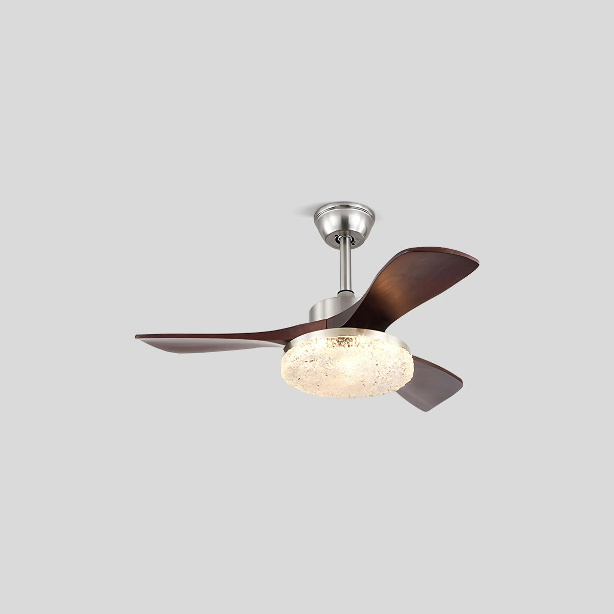 Antizer Vintage Luxury Solid Wood Ceiling Fan Light