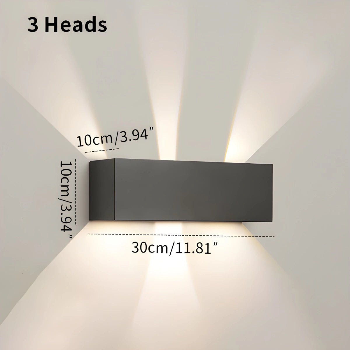 Antizer Outdoor Aluminum Waterproof Garden LED Wall Light