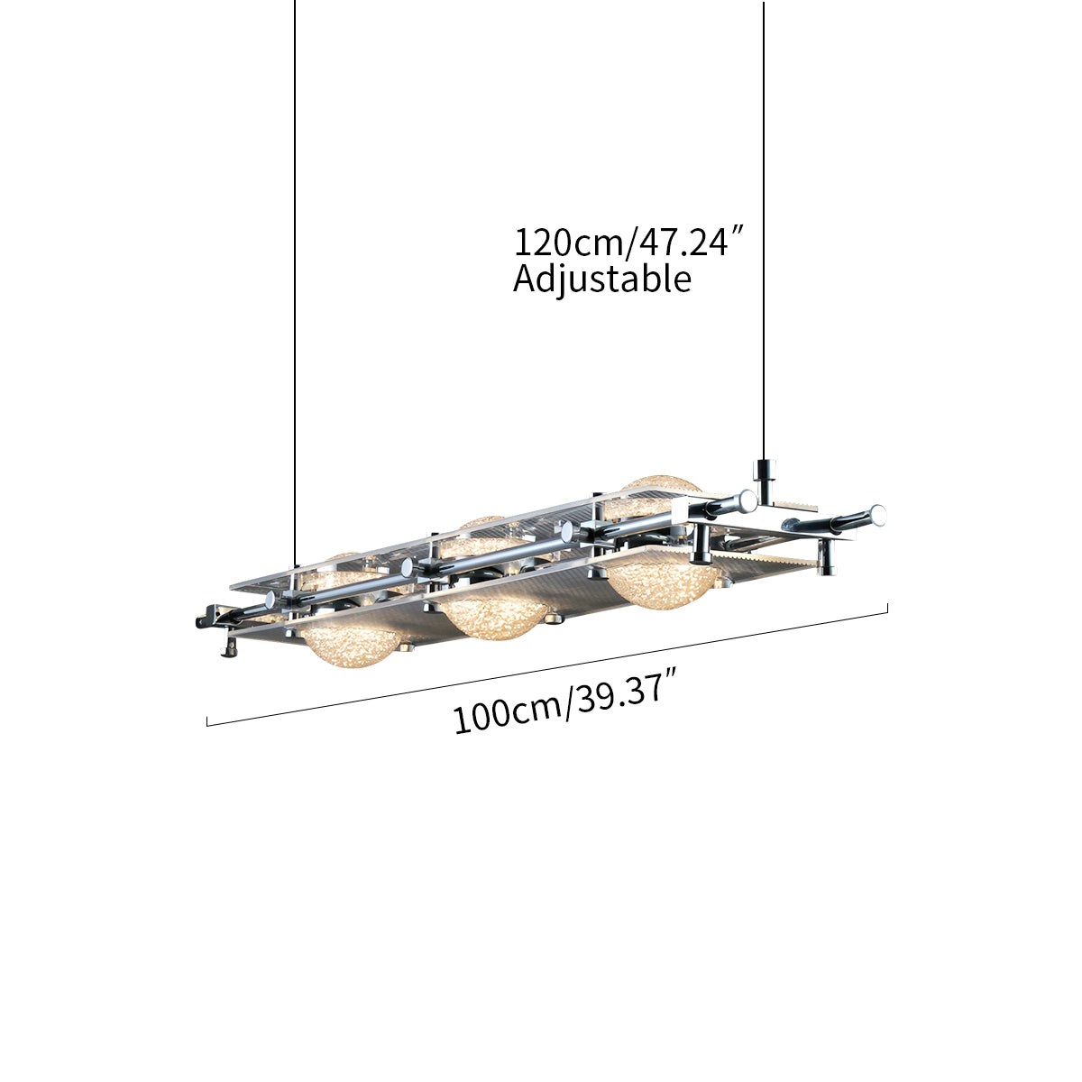 Antizer Italian Light Luxury Long Planetary Pendant Light