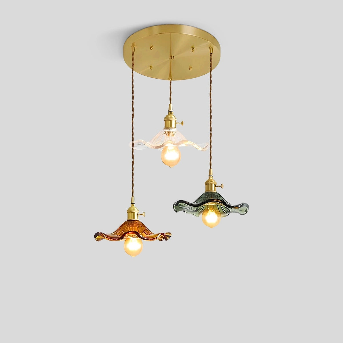 Antizer Nordic Japanese Glass Chandelier for Living Room