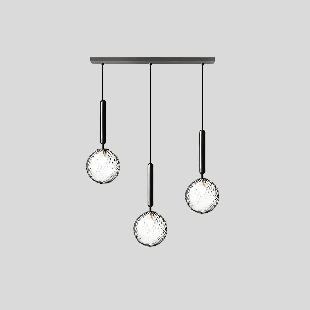 Antizer Temen Globe Glass Pendant Light for Kitchen Island