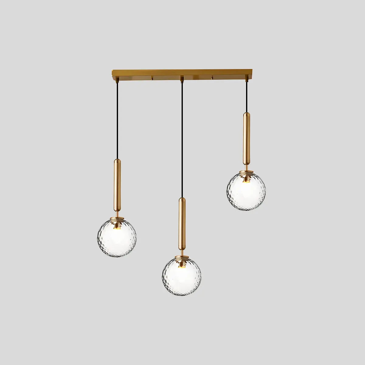 Antizer Temen Globe Glass Pendant Light for Kitchen Island