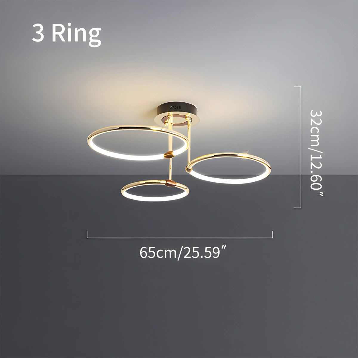 Antizer Metal Circular Chandelier Ceiling Lamp