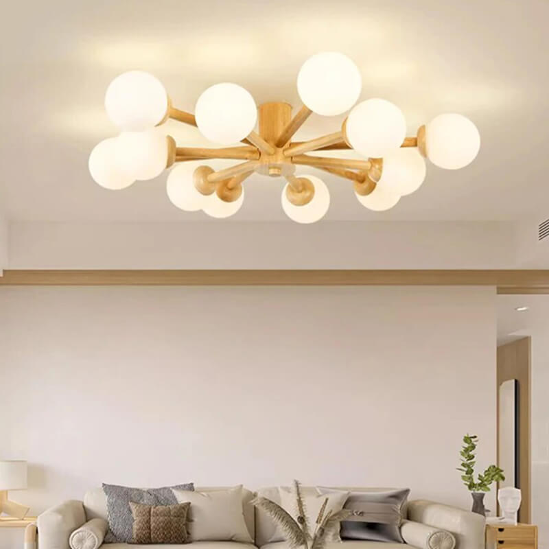 Nordic Wooden Dining Room Ceiling Lights