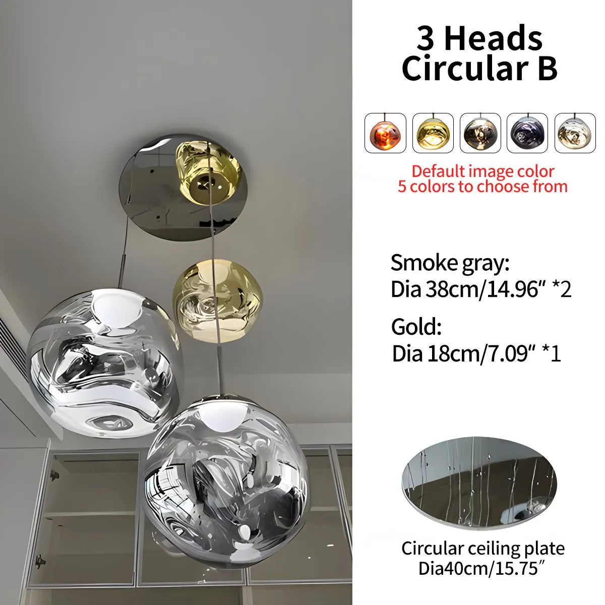 Antizer Large Lava Chandelier Customization