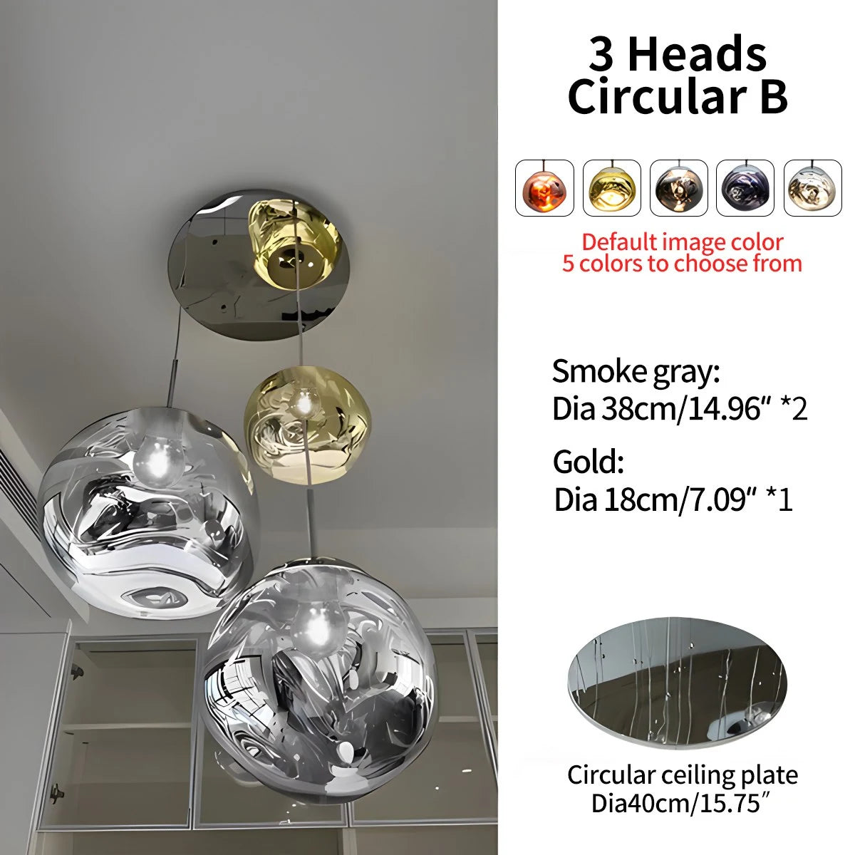 Antizer Large Lava Chandelier Customization