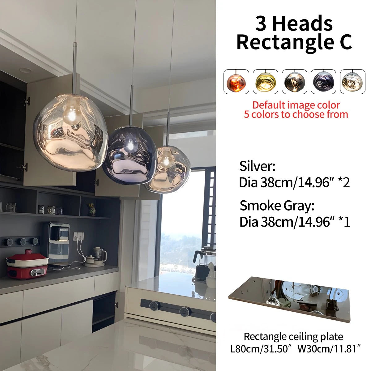 Antizer Large Lava Chandelier Customization